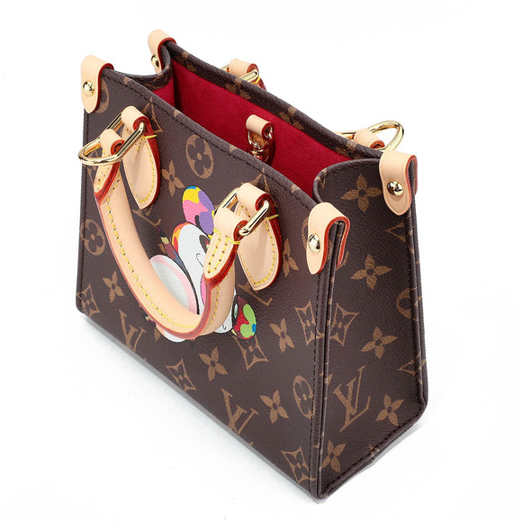 Louis Vuitton Shoulder Bag Takashi Murakami On the Go Brown - Picture 4 of 9